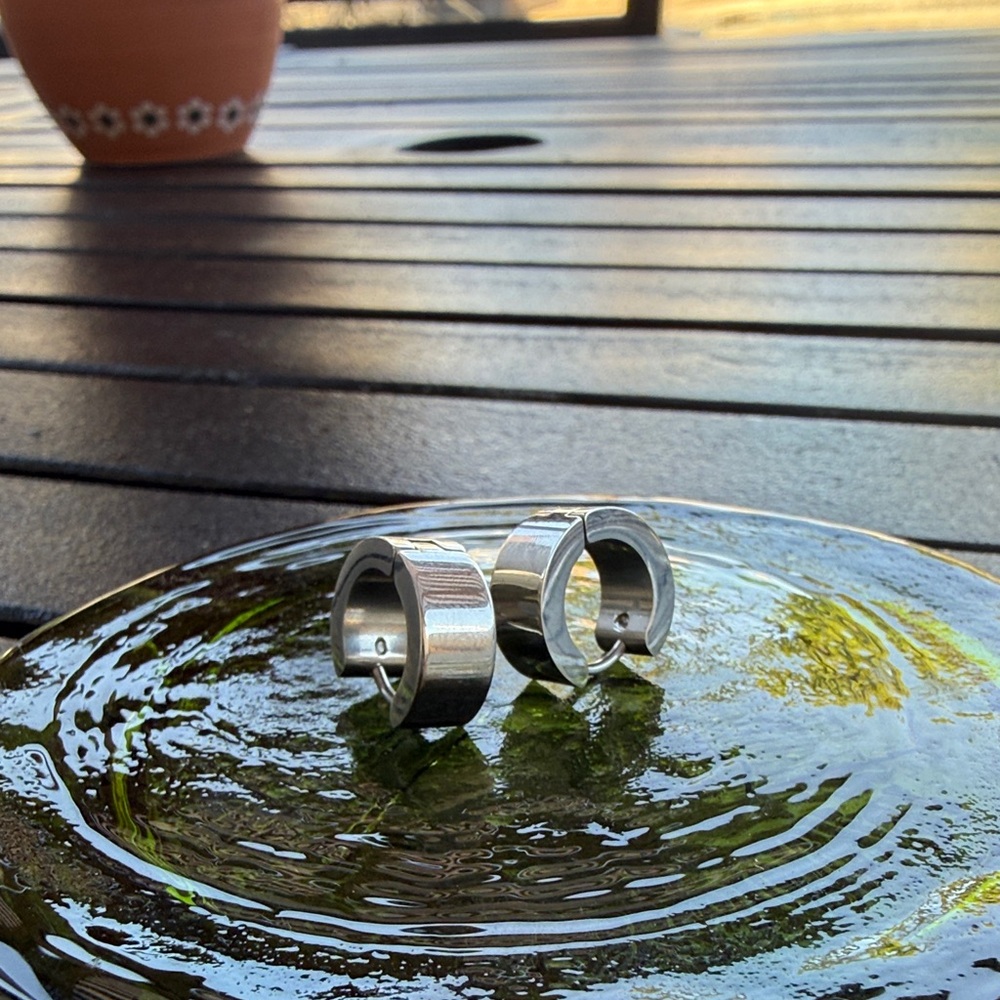 Silver Hoop Earrings